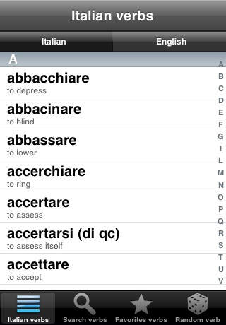 Italian Verbs screenshot 3