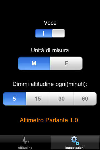 Altimetro Parlante screenshot 2