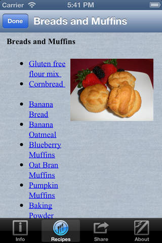 Gluten-Free Cookbook screenshot 2
