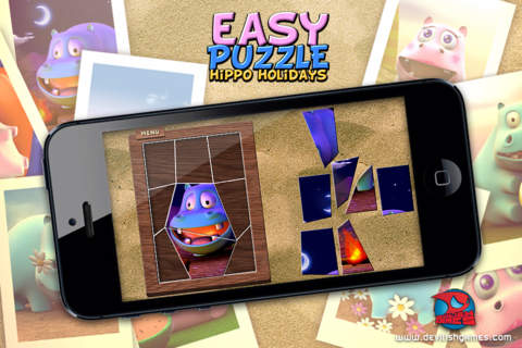 Easy Puzzle - Hippo Holidays screenshot 3