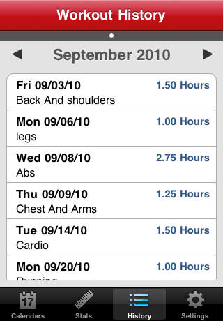 Calendar Tracker Lite screenshot 2
