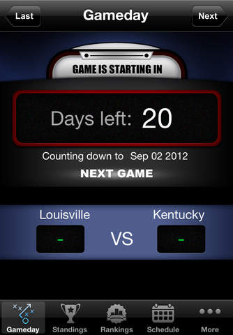 Kentucky College Football Scores screenshot 2