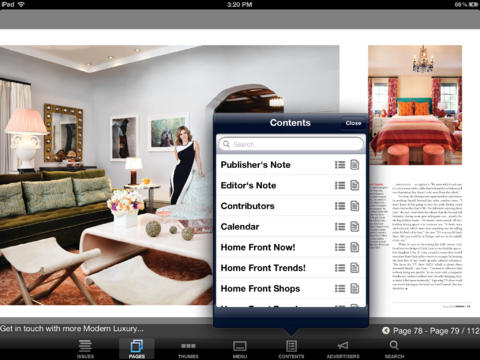 Captura de pantalla del iPad 4