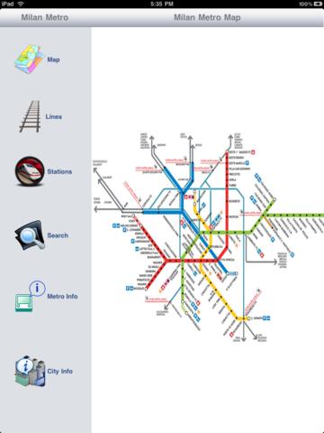 【免費旅遊App】Milan Metro For iPad-APP點子