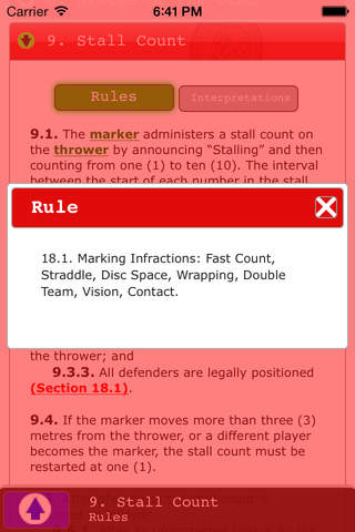 Ultimate Rules WFDF screenshot 4