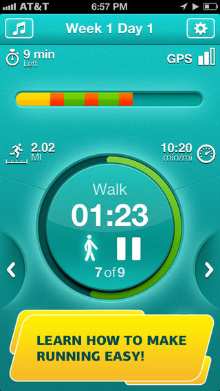 Start running Walking-jogging training plan GPS how-to-run tips by Red Rock Apps