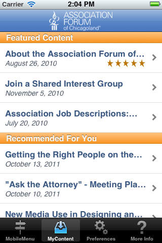 Association Forum of Chicagoland screenshot 2