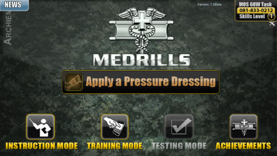 Medrills: Army Pressure Dressing