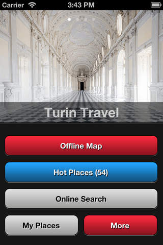 Turin Travel Map Italy