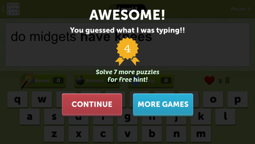 【免費遊戲App】Guess the AutoComplete-APP點子