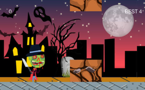 The Awesome Monster - Jumpy Zombie: Escape from the City Fun Game Luxury Version screenshot 2
