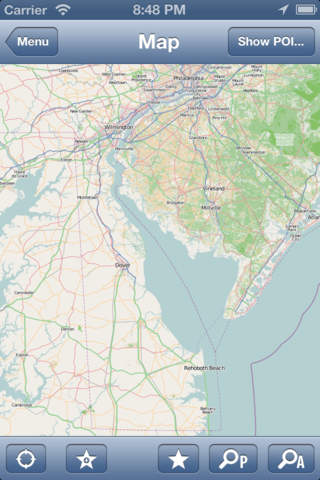 Delaware, USA Offline Map - PLACE STARS screenshot 2