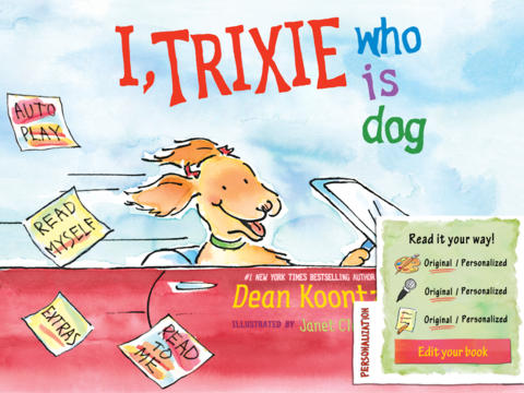 I Trixie Who Is Dog is an interactive story book for kids about a happy Dog and how he describes the