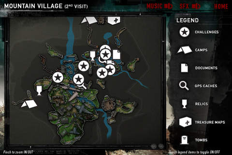 Official Tomb Raider Map App screenshot 2