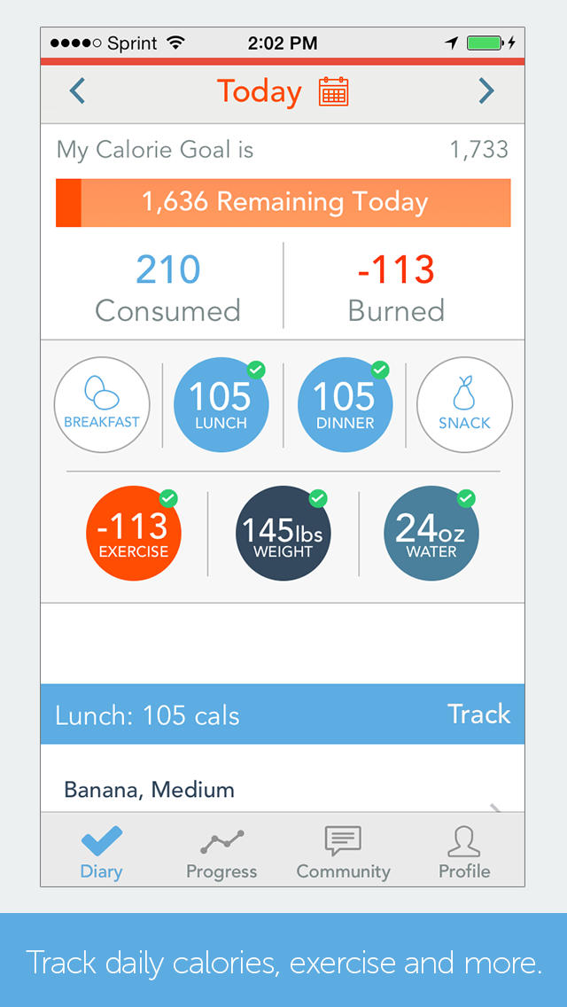 MyPlate Calorie Tracker  Screenshot