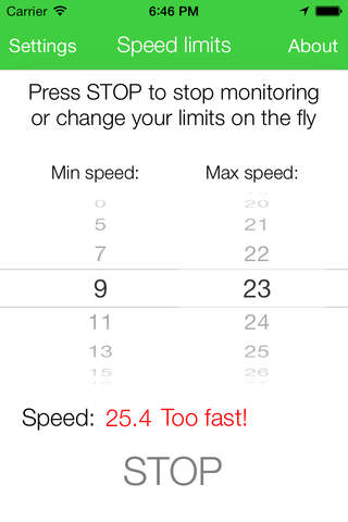 Bike Speed Limits screenshot 2