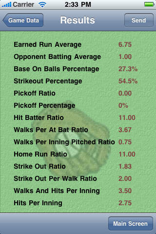 Adv BaseB Pitch Stats screenshot 4