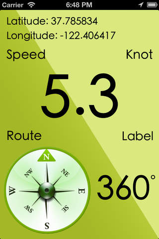 BoatSpeed - Calculates speed in knots screenshot 2