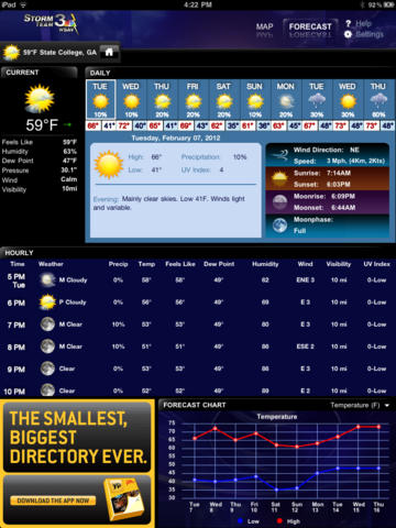 WSAV Weather for iPad screenshot 2