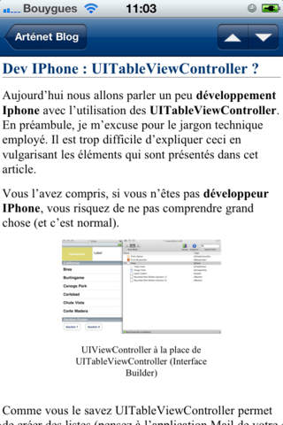 Blog Arténet screenshot 2