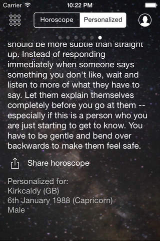 Personalized Horoscopes screenshot 2