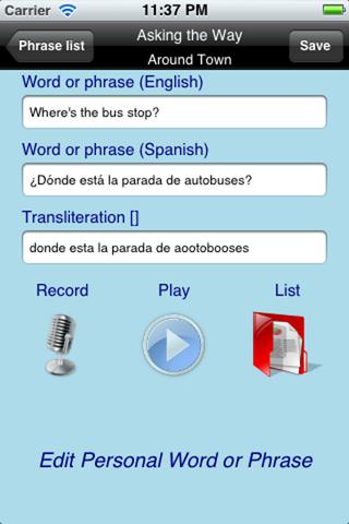 EasyTalk Learn Spanish screenshot 3