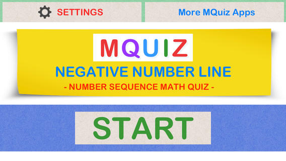 Negative Number Line - Number Sequences Math Quiz - MQuiz