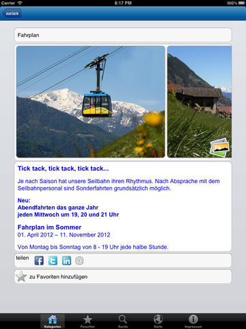 【免費旅遊App】Seilbahn Unterstell Naturns-APP點子