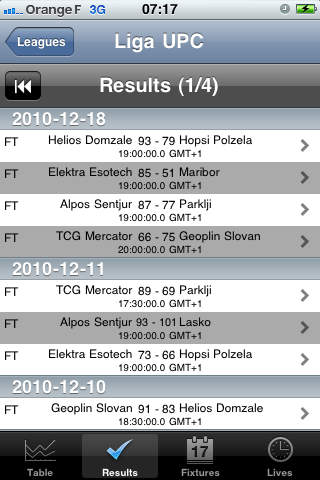 Liga UPC - Basketball [Slovénie] screenshot 2