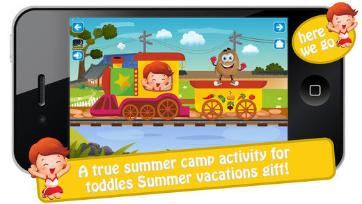 【免費遊戲App】Vegetable Train Trip for Kids-APP點子