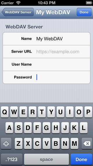My WebDAV