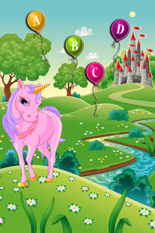 Amazing Pink Unicorn & The Magic Letters screenshot 2