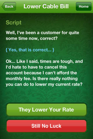 Negotiate It FREE - Save Money with Phone Calls (by Ramit Sethi) screenshot 2
