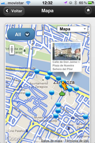 Zaragoza Audioguia portugues screenshot 4