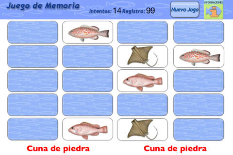 Memory Game Fish screenshot 2