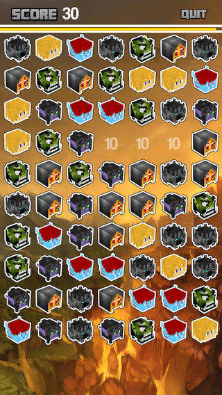 【免費遊戲App】Fantasy Crafts Hero Matching Head - Block Craft World Edition-APP點子