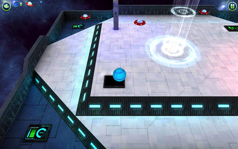UFO Attack -Rolling ball game screenshot 2