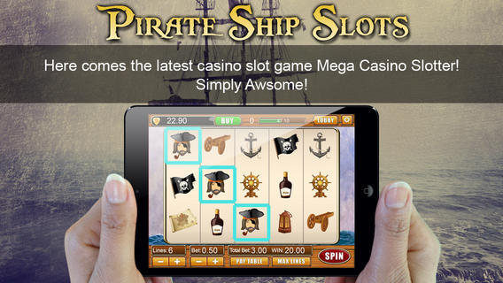 Pirate Ship Treasure Chest Bandit Slots - Las Vegas Penny Slots 3D Free