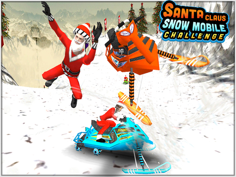 【免費遊戲App】Snowmobile Santa Racing-APP點子