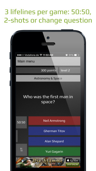 【免費遊戲App】Quizoid - A challenging multiple choice trivia quiz like Jeopardy or Trivial Pursuit-APP點子