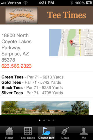 Coyote Lakes Golf Tee Times screenshot 3