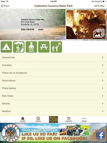 【免費旅遊App】Alabama State Parks Guide- Pocket Ranger®-APP點子