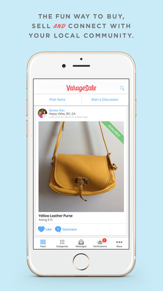 VarageSale: Virtual garage sale app to buy sell with your neighborhood