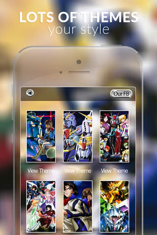 Anime Walls : HD Retina Wallpaper Themes Mobile and Backgrounds on Suit Gundam Photo screenshot 2
