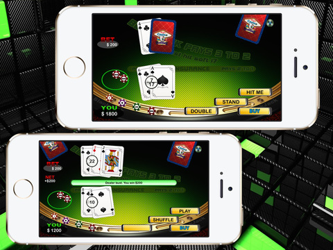 【免費遊戲App】Atlantic City & Las Vegas Casino Blackjack - Free Play Beat the House Table Rules 21-APP點子