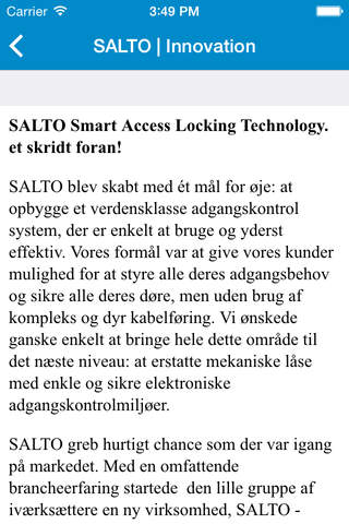 Salto Systems Nordic screenshot 2