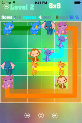 Cute Animals Connect Flow Link HD Game Free screenshot 3