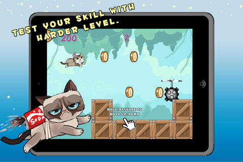 Flappy Grumpy cat mee game screenshot 3
