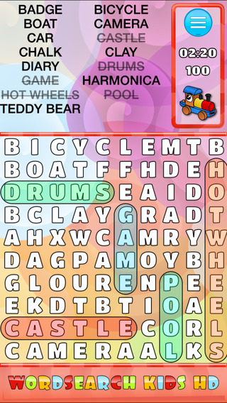 【免費遊戲App】WordSearch Kids HD-APP點子