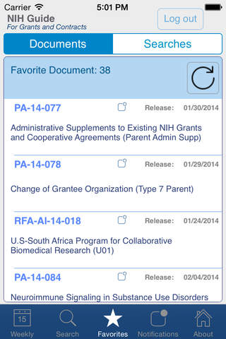 NIH Guide screenshot 3